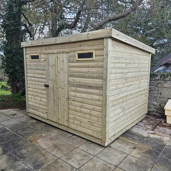 Security Shed with Apex or Pent Roof